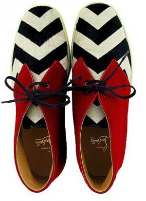 stripes polka dots and pom poms - myLusciousLife.com - striped shoes.jpg